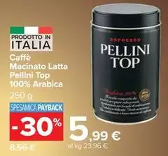 Pellini Top - Caffè Macinato Latta 100% Arabica