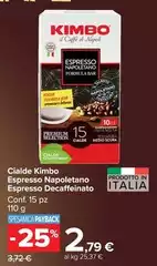 Kimbo - Cialde Espresso Napoletano Espresso Decaffeinato