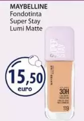 Maybelline - Fondotinta Super Stay Lumi Matte Maybelline - Fondotinta Super Stay Lumi Matte