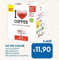I Love Coffee - Kit 100 Cialde 