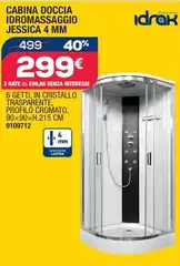 Idrak - Cabina Doccia Idromassaggio Jessica 4 Mm