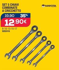 Set 5 Chiavi Combinate A Cricchetto