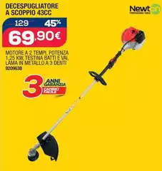 Newton - Decespugliatore A Scoppio 43CC