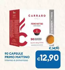 Carraro - 90 Capsule Primo Mattino Carraro - 90 Capsule Primo Mattino