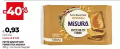 Misura - Fette Biscottate Fibrextra