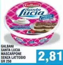 Galbani - Santa Lucia Mascarpone Senza Lattosio Galbani - Santa Lucia Mascarpone Senza Lattosio
