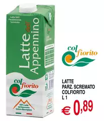 Colfiorito - Latte Parz. Scremato