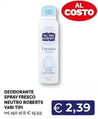 Neutro Roberts - Deodorante Spray Fresco