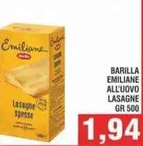 Barilla - Emiliane All'Uovo Lasagne Barilla - Emiliane All'Uovo Lasagne