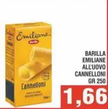 Barilla - Emiliane All'Uovo Cannelloni Barilla - Emiliane All'Uovo Cannelloni