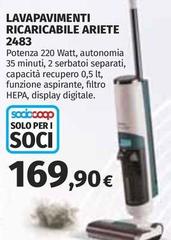 Ariete - Lavapavimenti Ricaricabile 2483