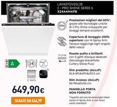 Haier - Lavastoviglie I-Pro Shine Serie 6 XI4A4M4PB