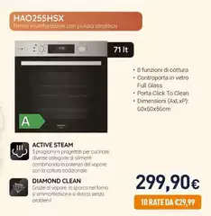 Hotpoint - HAO255HSX Forno Multifunzione Con Pulizia Idrolitica