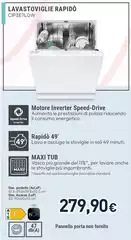 Candy - Lavastoviglie Rapido CIP3E7L0W