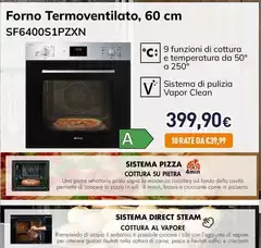 Smeg - Forno Termoventilato, 60 Cm SF6400S1PZXN Smeg - Forno Termoventilato, 60 Cm SF6400S1PZXN