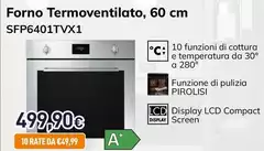 Smeg - SFP6401TVX1 Forno 70 L Acciaio Inox Smeg - SFP6401TVX1 Forno 70 L Acciaio Inox