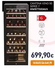 Haier - Cantina Vino 50 Serie 7 HWS77GDAU1 Haier - Cantina Vino 50 Serie 7 HWS77GDAU1