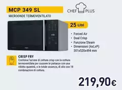Whirlpool - Chef Plus Microonde A Libera Installazione MCP 349 SL