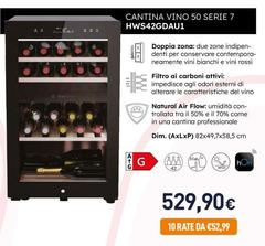 Haier - Cantina Vino 50 Serie 7 HWS42GDAU1