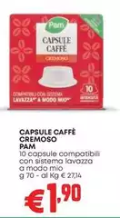 Pam - Capsule Caffè Cremoso Pam - Capsule Caffè Cremoso
