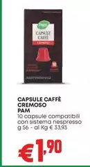 Capsule - Caffè Cremoso Capsule - Caffè Cremoso