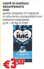 Hag - Caffè In Capsule Decaffeinato Hag - Caffè In Capsule Decaffeinato