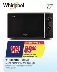 Whirlpool - Microonde MWP 103 SB