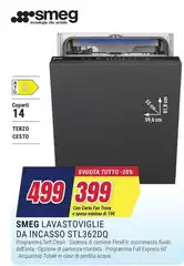Smeg - Lavastoviglie Da Incasso STL362DQ Smeg - Lavastoviglie Da Incasso STL362DQ