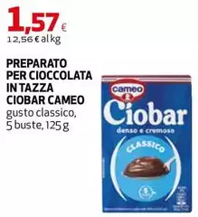 Cameo - Preparato Per Cioccolata In Tazza Ciobar