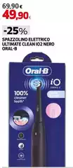 Oral b - Spazzolino Elettrico Ultimate Clean I02 Nero Oral b - Spazzolino Elettrico Ultimate Clean I02 Nero