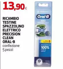Oral b - Ricambio Testine Spazzolino Elettrico Precision Clean Oral b - Ricambio Testine Spazzolino Elettrico Precision Clean