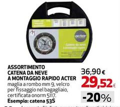 Acter - Assortimento Catena Da Neve A Montagio Rapido