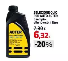 Acter - Selezione Olio Per Auto
