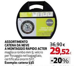Acter - Assortimento Catena Da Neve A Montagio Rapido