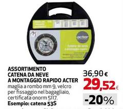 Acter - Assortimento Catena Da Neve A Montagio Rapido