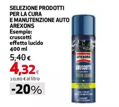 Arexons - Selezione Prodotti Per La Cura E Manutenzione Auto