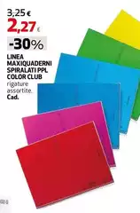 Linea - Maxiquaderni Spiralari PPL Color Club Linea - Maxiquaderni Spiralari PPL Color Club
