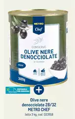 Metro chef - Olive Nere Denocciolate 28/32