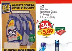Ace - Detersivo Lavenizzante Classico Ace - Detersivo Lavenizzante Classico