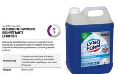 Lysoform - Detergente Pavimenti Disinfettante