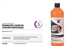 Lysoform - Disgorgante Liquido Gel