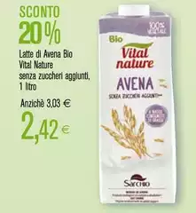 Vital nature - Latte Di Avena Bio Vital nature - Latte Di Avena Bio