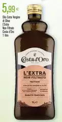 Costa d'Oro - Olio Extra Vergine Di Oliva L'Extra Non Filtrato