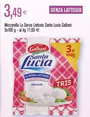 Galbani - Mozzarella La Senza Lattosio Santa Lucia