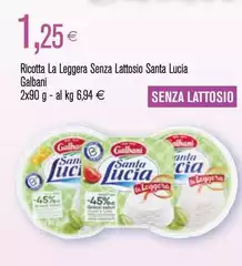 Galbani - Ricotta La Leggera Senza Lattosio Santa Lucia