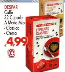Despar - Caffè 32 Capsule A Modo Mio Despar - Caffè 32 Capsule A Modo Mio