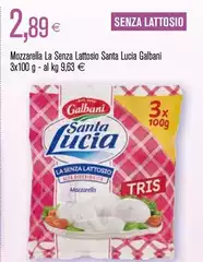 Galbani - Mozzarella La Senza Lattosio Santa Lucia