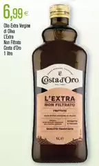 Costa d'Oro - Olio Extra Vergine Di Oliva Non Filtrato