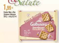 Galbusera - Cracker Mais E Riso Zerograno