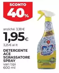 Ace - Detergente Sgrassatore Spray Ace - Detergente Sgrassatore Spray